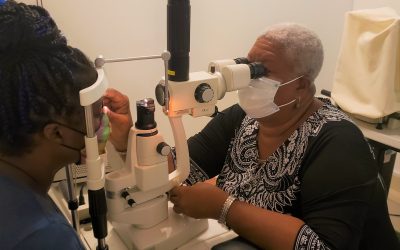 Laser donation prevents blindness in Dominica
